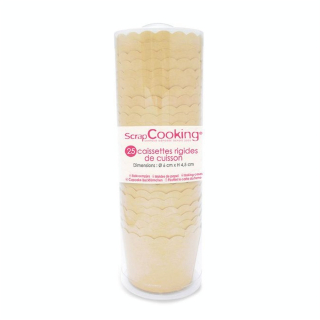 Boite caissettes de cuisson kraft x 25 pcs - ScrapCooking - Rougier et Plé