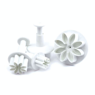 Découpoirs éjecteurs fleurs pour pâte à sucre - ScrapCooking - Rougier et Plé