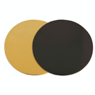 Supports à gâteaux fins or/noir Ø24cm x 6 pcs - ScrapCooking - Rougier et Plé