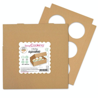 Boîtes pour 6 cupcakes - ScrapCooking - Rougier et Plé