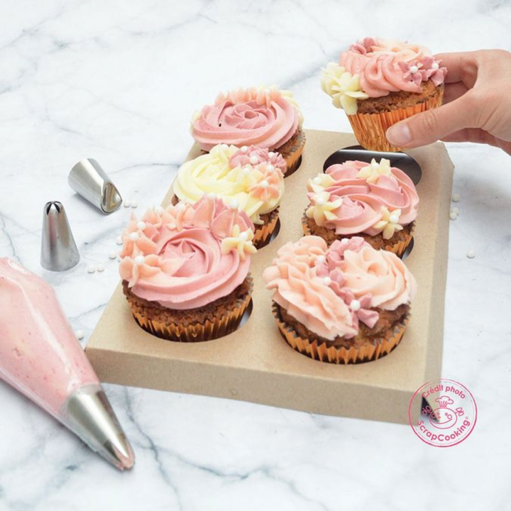 Boîtes pour 6 cupcakes - ScrapCooking - Rougier et Plé