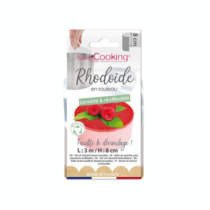 Ruban de rhodoïde H.8cm - ScrapCooking - Rougier et Plé