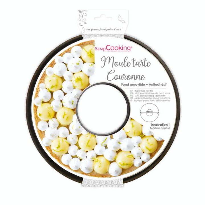 Moule à tarte Couronne Ø 30 cm - ScrapCooking - Rougier et Plé