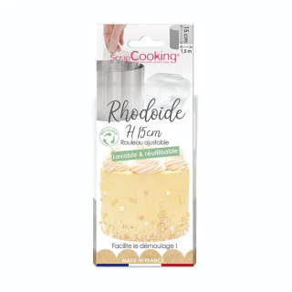 Ruban de rhodoïde H.15 cm - 1,5m - ScrapCooking - Rougier et Plé