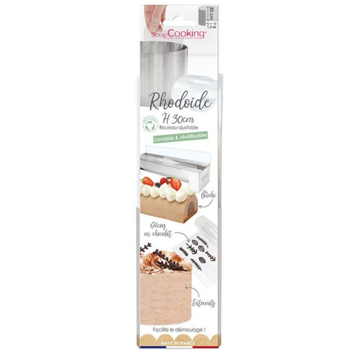 Ruban de rhodoïde H.30 cm - 1,5m - ScrapCooking - Rougier et Plé