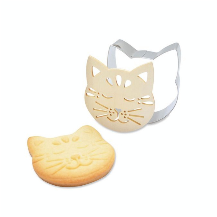 Découpoir + embosseur bois Chat - ScrapCooking - Rougier et Plé