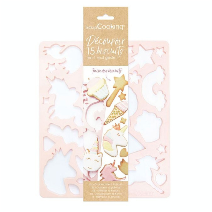 Plaque découpoir multi Licorne - ScrapCooking - Rougier et Plé