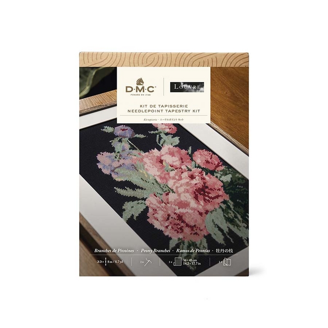 Kit de Tapisserie Branches de Pivoines - DMC - Rougier et Plé
