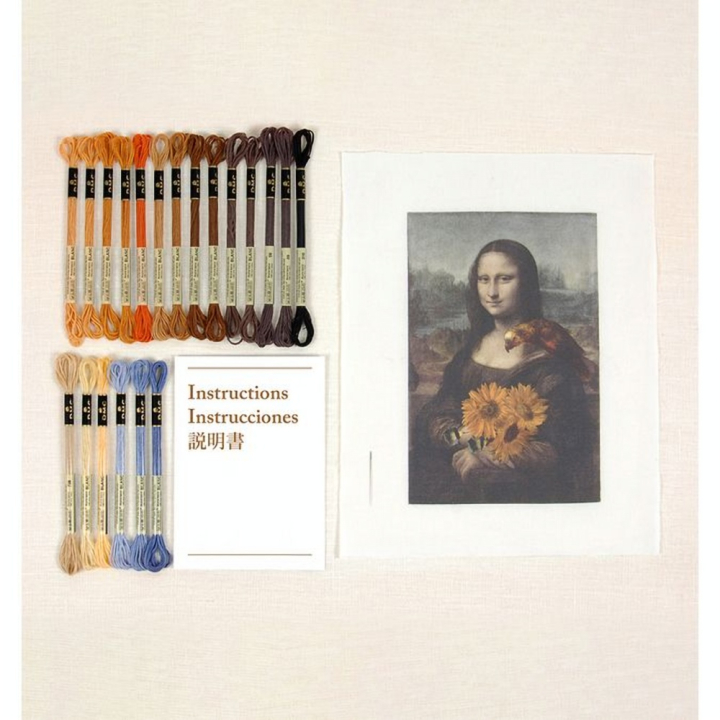 Kit de broderie traditionnelle Mona Lisa & Les Tournesols - DMC - Rougier et Plé
