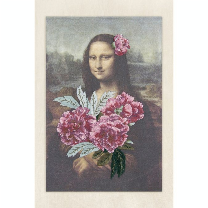 Kit de broderie traditionnelle Mona Lisa & Les Pivoines - DMC - Rougier et Plé