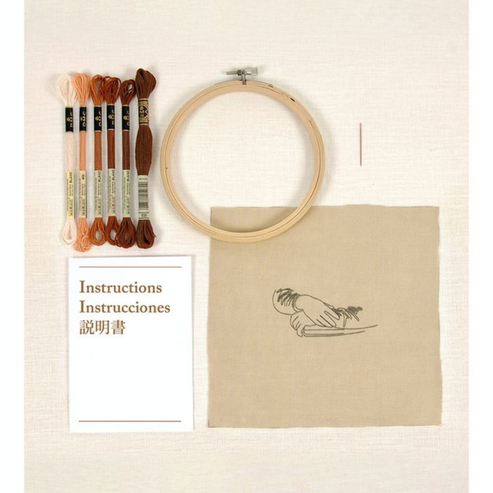 Kit de broderie traditionnelle Les Mains de Mona Lisa - DMC - Rougier et Plé
