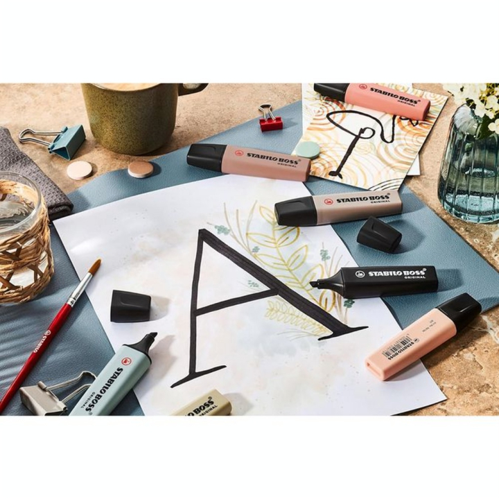 Surligneur BOSS ORIGINAL NatureCOLORS 8 pcs - STABILO - Rougier et Plé