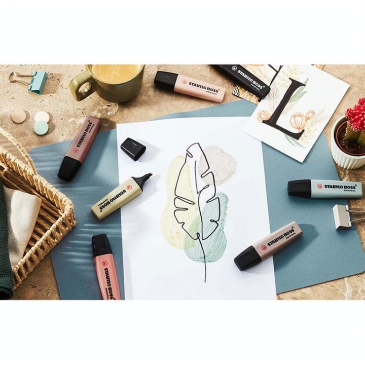 Surligneur BOSS ORIGINAL NatureCOLORS 8 pcs - STABILO - Rougier et Plé