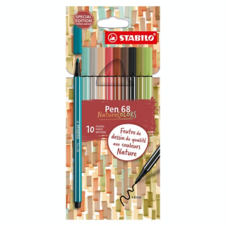 Feutre Pen 68 NatureCOLORS 10 pcs - STABILO - Rougier et Plé