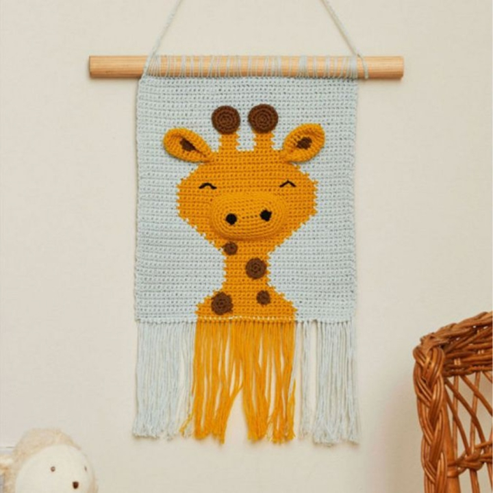 Crochet Kit Cadre bébé girafe - DMC - Rougier et Plé