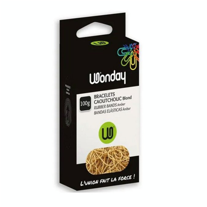 Elastiques caoutchouc blond 100g - Wonday - Rougier et Plé