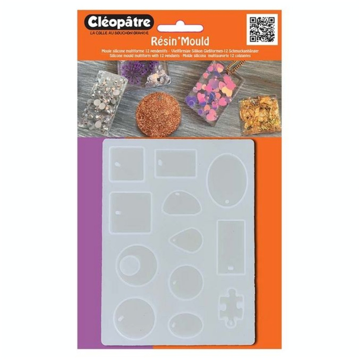 Moule silicone Résin'Mould 12 Pendentifs - Cléopatre - Rougier et Plé