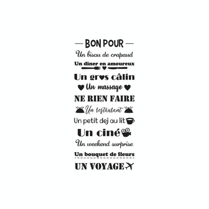 Tampon roll'Stamp Bon pour - Aladine - Rougier et Plé