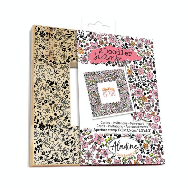 Tampon en bois Doodle stamp Liberty - Aladine - Rougier et Plé