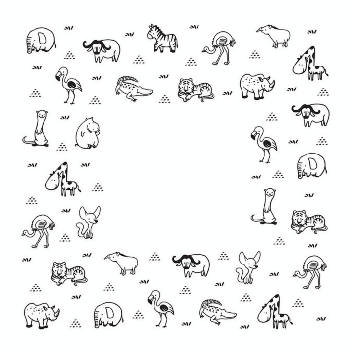 Tampon en bois Doodle stamp Animaux - Aladine - Rougier et Plé