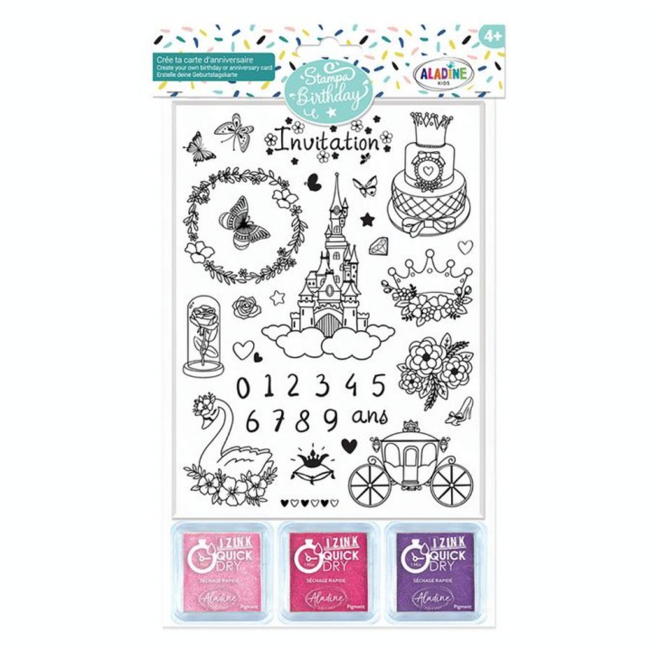 Kit Stampo birthday Princesse - Aladine - Rougier et Plé