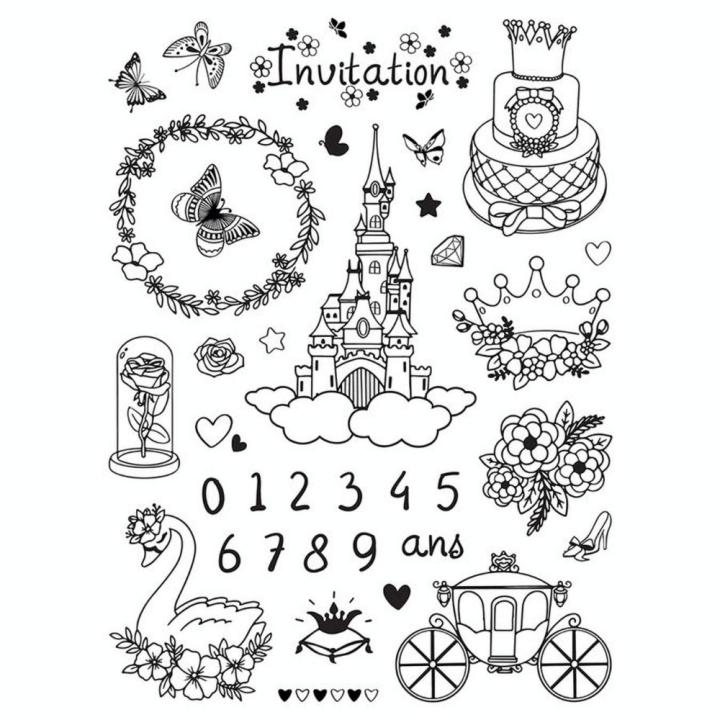 Kit Stampo birthday Princesse - Aladine - Rougier et Plé