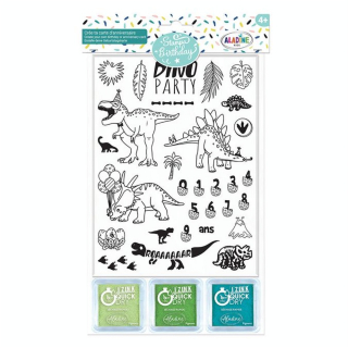 Kit Stampo birthday Dinosaure - Aladine - Rougier et Plé