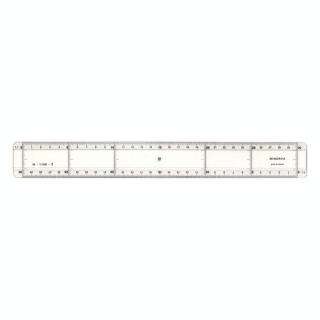 Règle à lavis 30 cm Réduction 1/10 - Minerva - Rougier et Plé