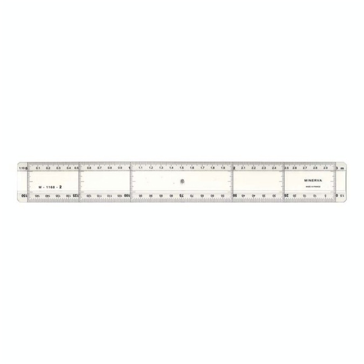 Règle à lavis 30 cm Réduction 1/5 et 1/10 - Minerva - Rougier et Plé