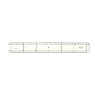 Règle à lavis 30 cm Réduction 1/80 et 1/90 - Minerva - Rougier et Plé