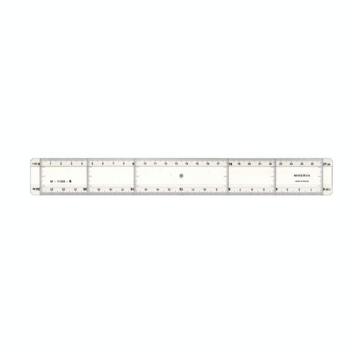 Règle à lavis 30 cm Réduction 1/80 et 1/90 - Minerva - Rougier et Plé