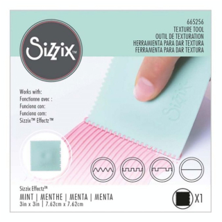 Outil de texturation Couleur Menthe - Sizzix - Rougier et Plé