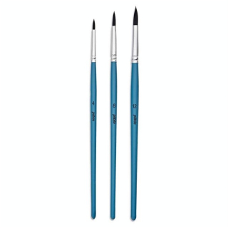 Pinceau Aquarelle Imitation Petit Gris 3 pcs Rond n°4-8-12 - Pébéo - Rougier et Plé