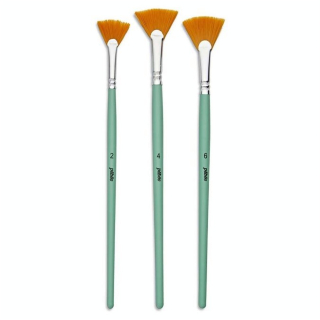 Pinceau court Synthétique 3 pcs Éventail - Pébéo - Rougier et Plé