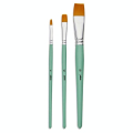 Pinceau court Synthétique 3 pcs Plat - Pébéo - Rougier et Plé
