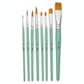 Pinceau court Synthétique 8 pcs Rond + Plat - Pébéo - Rougier et Plé
