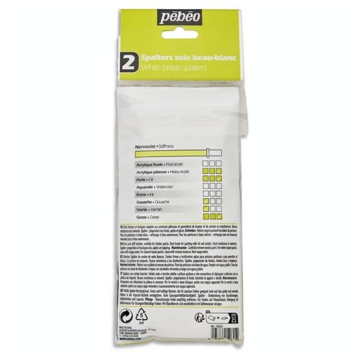 Spalter Soies Beau-Blanc 2 pcs N°40 et 60 - Pébéo - Rougier et Plé