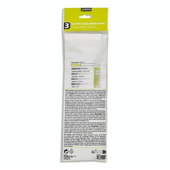 Spalter Plat Synthétique Doré 3 pcs - Pébéo - Rougier et Plé