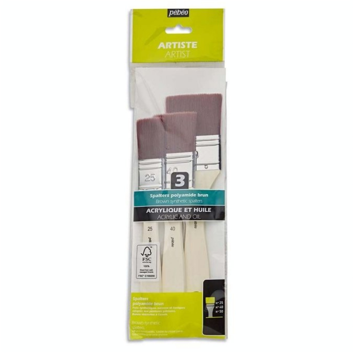 Spalter Plat Synthétique Brun 3 pcs - Pébéo - Rougier et Plé