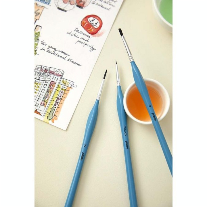 Pinceau Aquarelle Imitation Petit Gris 8 pcs Précision - Pébéo - Rougier et Plé