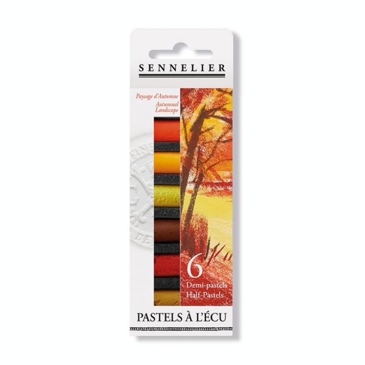 Demi-pastels à l'écu 6 pcs Set Paysage d'Automne - Sennelier - Rougier et Plé