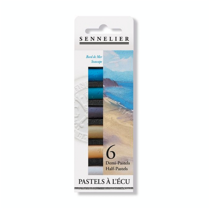 Demi-pastels à l'écu 6 pcs Set Bord de Mer - Sennelier - Rougier et Plé