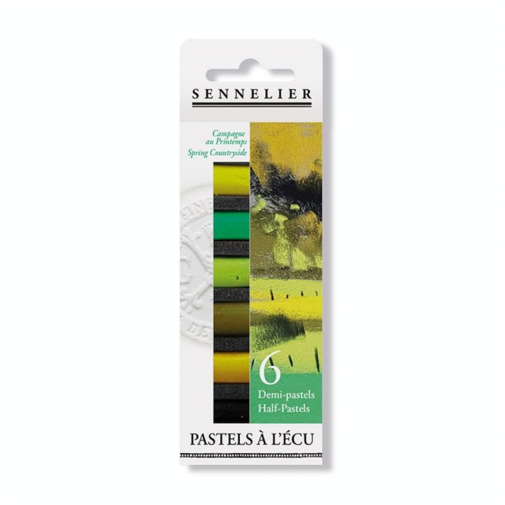 Demi-pastels à l'écu 6 pcs Set Campagne au Printemps - Sennelier - Rougier et Plé