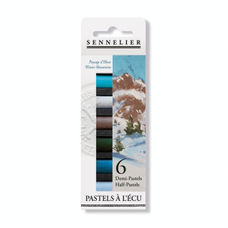 Demi-pastels à l'écu 6 pcs Set Paysage d'Hiver - Sennelier - Rougier et Plé