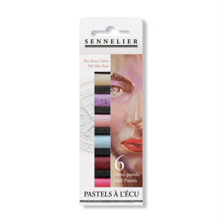 Demi-pastels à l'écu 6 pcs Set Portrait teintes claires - Sennelier - Rougier et Plé