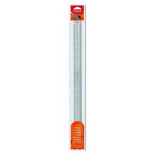 Réglet en acier 50 cm Double graduation - Maped - Rougier et Plé