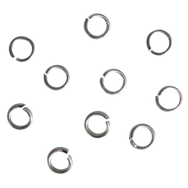 Anneaux argentés 10 mm - Rayher - Rougier et Plé