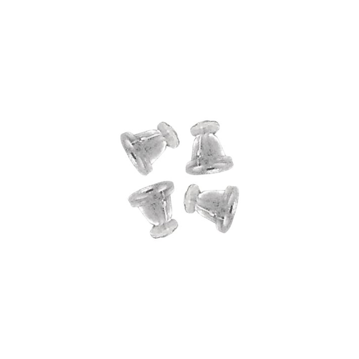Attaches de boucles d'oreilles transparentes - Rayher - Rougier et Plé