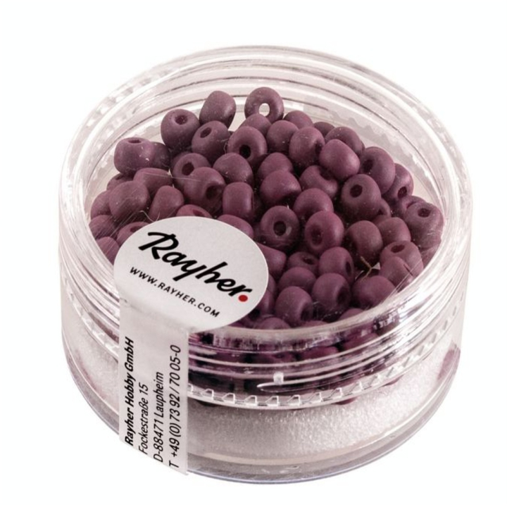 Perles de rocaille Silk-Bead 4 mm - Rayher - Rougier et Plé