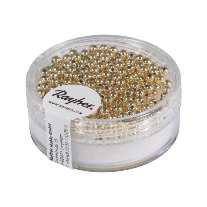 Perles en plastique 3 mm Doré - Rayher - Rougier et Plé